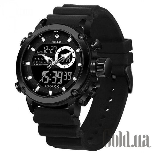 

Мужские часы Wwoor, Мужские часы Strike Black 2868