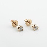 Золотые серьги с бриллиантами, 1795404