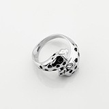 Жіноче срібне кільце з куб. цирконіями та емаллю, 1796172