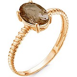 Женское золотое кольцо с раухтопазом, 1603405