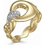 Женское золотое кольцо с бриллиантами, 1604173