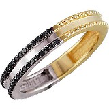 Золотое обручальное кольцо с бриллиантами, 1604685