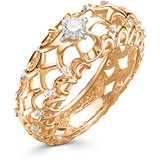 Женское золотое кольцо с бриллиантами, 1611853
