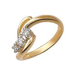 Женское золотое кольцо с бриллиантами, 1619789