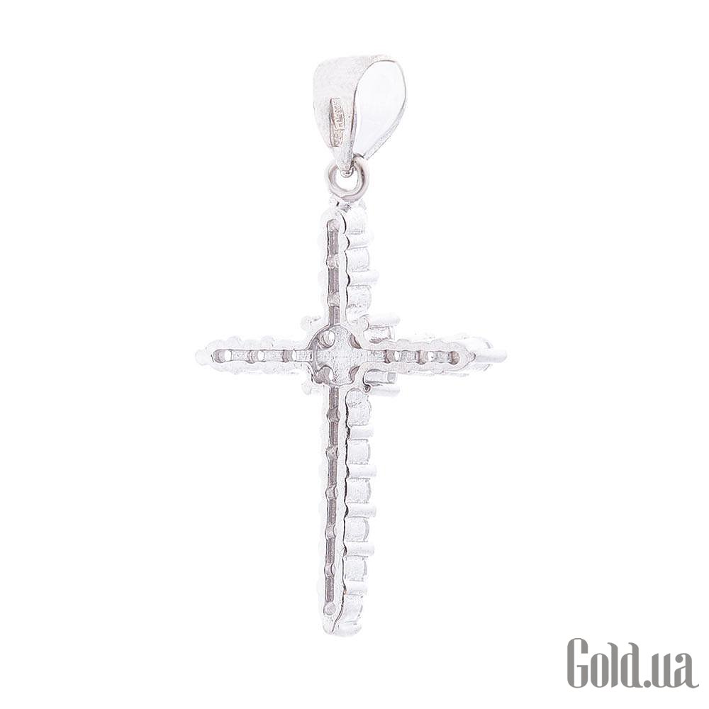 Серебряный кулон с куб. циркониями onx131998 – изображение 2