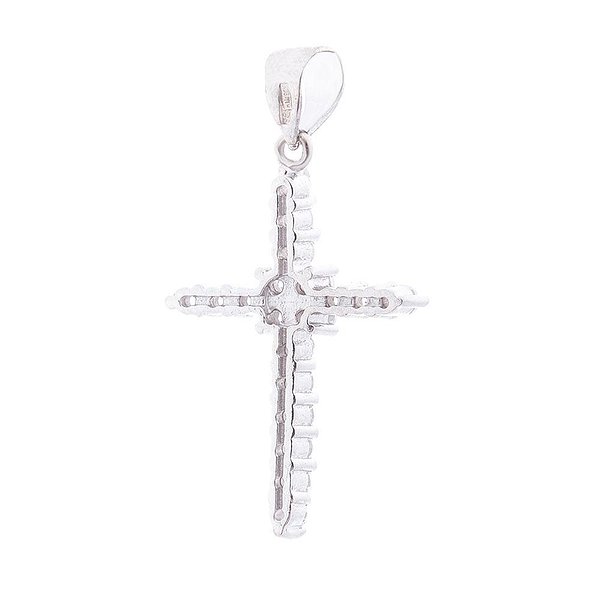 Серебряный кулон с куб. циркониями onx131998 – изображение 2