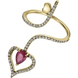 Roberto Bravo Женское золотое кольцо с рубином и бриллиантами, 1672781