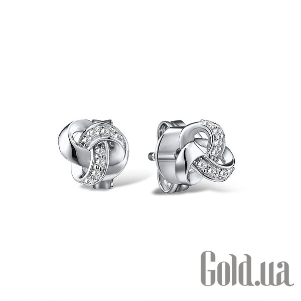 

Серьги-гвоздики Lurie Jewelry, Серебряные серьги с куб.циркониями