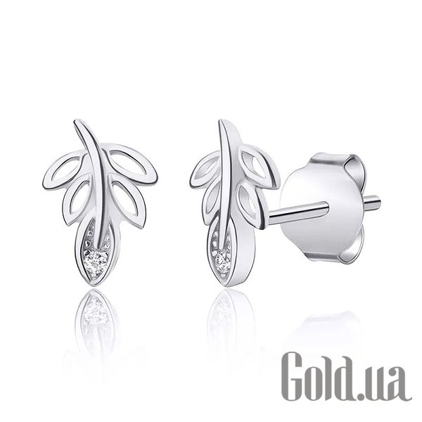 

Серьги-гвоздики Silvex925, Серебряные серьги с куб. циркониями