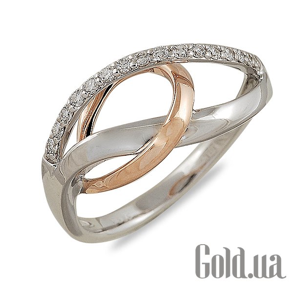 

Кольцо Lurie Jewelry, Женское золотое кольцо с бриллиантами, 16