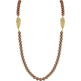 Rivoli Серебряное колье с кристаллами Swarovski Zirсonia в позолоте, 1529934