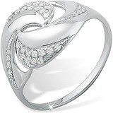 Женское серебряное кольцо с куб. циркониями, 1613902
