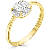 Золотое кольцо с бриллиантами, 1614158