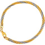 Женский серебряный браслет в позолоте, 1635406