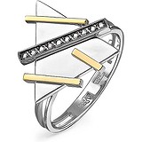 Kabarovsky Женское золотое кольцо с бриллиантами, 1705038