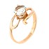 Женское золотое кольцо с кварцем - фото 1