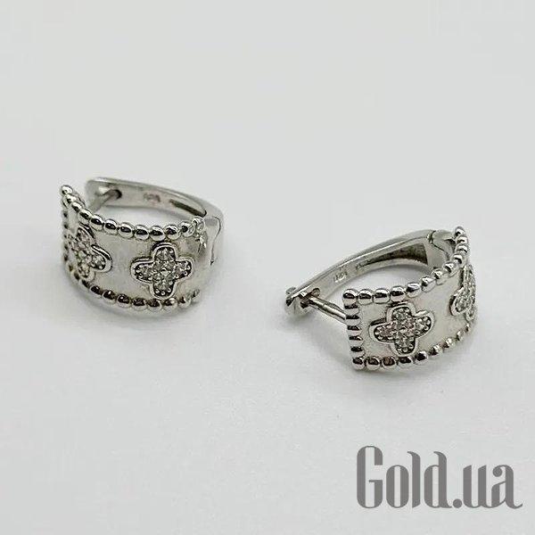 

Серьги Silvex925, Серебряные серьги с куб. циркониями
