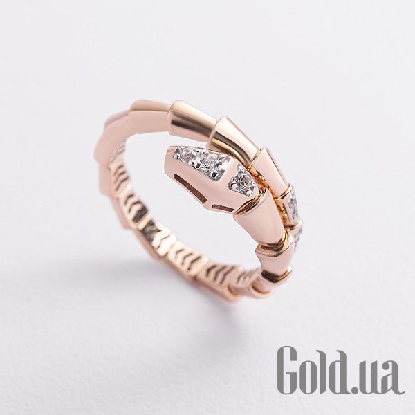 

Кольцо Украина, Женское золотое кольцо с куб. циркониями, 18