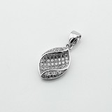 Срібний кулон з куб. цирконіями, 1797198