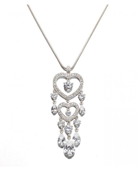 Thomas Sabo Серебряный кулон с цепочкой с куб. циркониями KE726-1-066