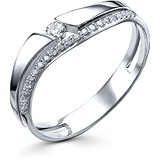 Женское золотое кольцо с бриллиантами, 1605711