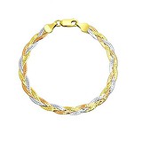Женский серебряный браслет в позолоте, 1635407