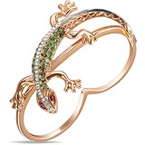 Roberto Bravo Женское золотое кольцо с тсаворитами, бриллиантами и рубинами, 1672783