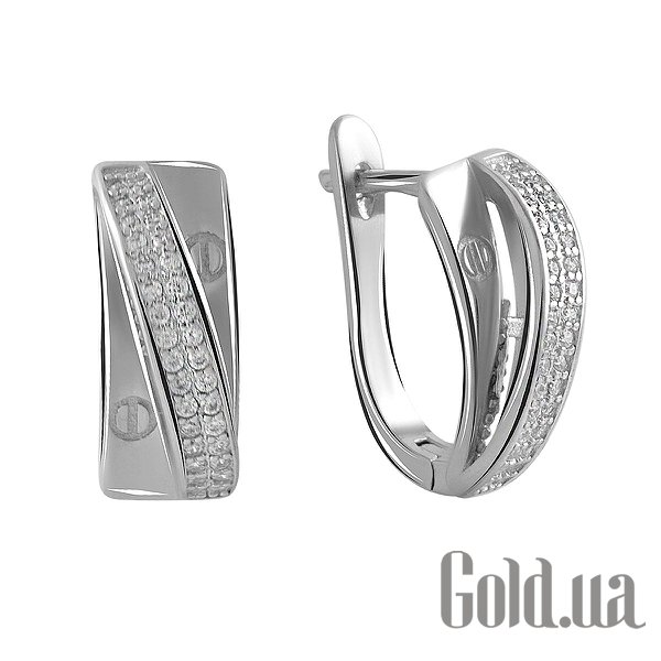 

Серьги Fresh Jewelry, Серебряные серьги с куб. циркониями