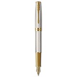 Parker Перьевая ручка Sonnet 17 Silver Mistral GT FP F 88 611, 1752911