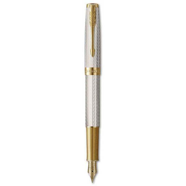 Parker Перьевая ручка Sonnet 17 Silver Mistral GT FP F 88 611