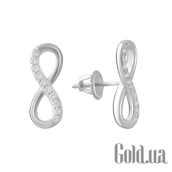 

Серьги-гвоздики Fresh Jewelry, Серебряные серьги с куб. циркониями