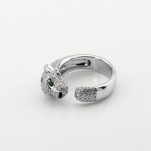 Жіноче срібне кільце з куб. цирконіями та емаллю