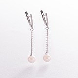 Серебряные серьги с культив. жемчугом, 1796687