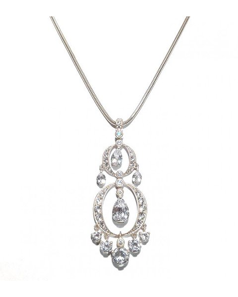 Thomas Sabo Серебряный кулон с цепочкой с куб. циркониями KE716-1-066