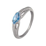 Женское серебряное кольцо с топазом, 1516368