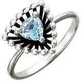 Женское серебряное кольцо с топазом, 1618512