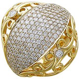 Женское золотое кольцо с бриллиантами, 1619536