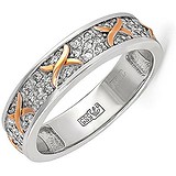 Kabarovsky Золотое обручальное кольцо с бриллиантами, 1647440