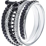 Женское серебряное кольцо с куб. циркониями, 1651280