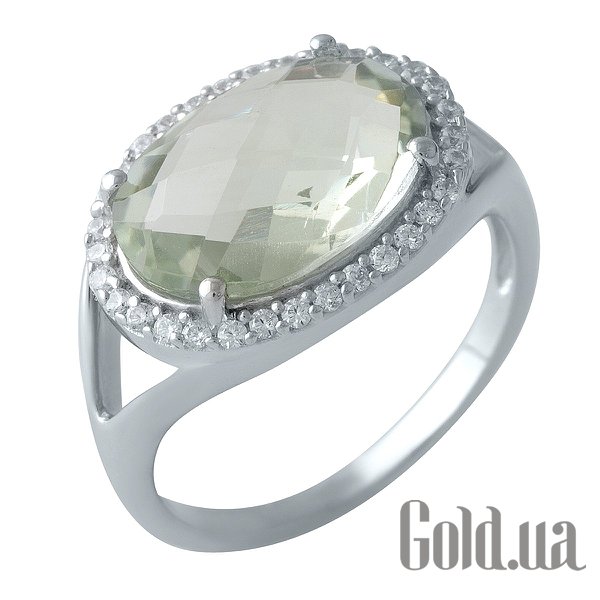 

Женские кольца Fresh Jewelry, Женское серебряное кольцо с аметистом и куб. циркониями, 17.5