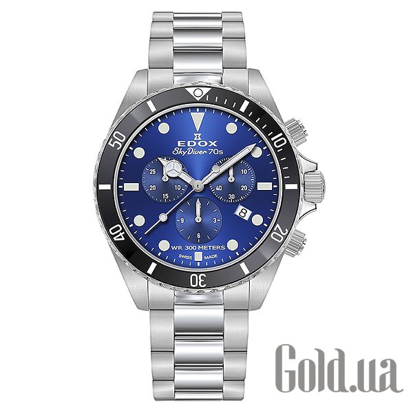 

Швейцарские часы Edox, Мужские часы SkyDiver 70S 10238 3NM BUI