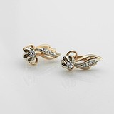 Золотые серьги с бриллиантами, 1795408