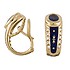 Faberge Золотые серьги с бриллиантами, сапфирами и эмалью - фото 1