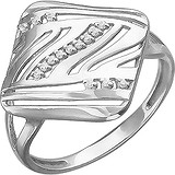 Женское серебряное кольцо с куб. циркониями, 1614161