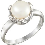 Женское серебряное кольцо с культив. жемчугом, 1614673