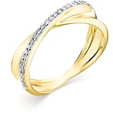 Женское золотое кольцо с бриллиантами, 1617745