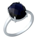 Купить недорого Женское серебряное кольцо с синт. сапфиром (1959305) по цене 1104 грн. в Одессе в магазине Gold.ua