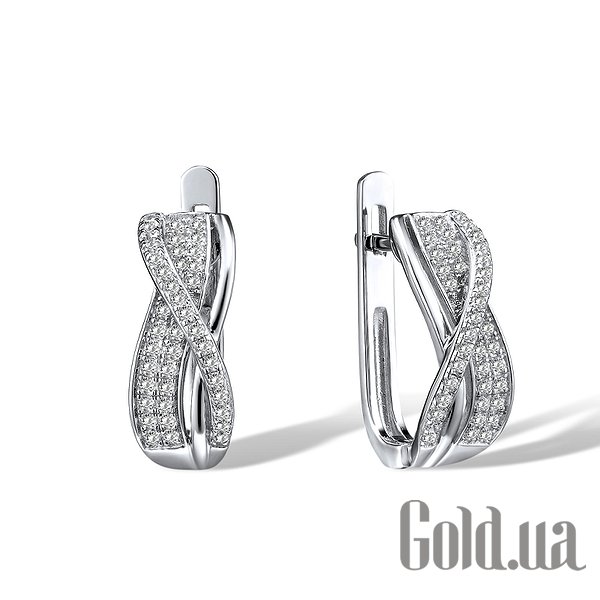 

Серьги Lurie Jewelry, Серебряные серьги с куб.циркониями