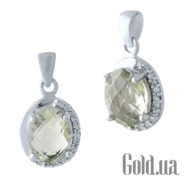 

Женские кулоны Fresh Jewelry, Серебряный кулон с аметистом и куб. циркониями
