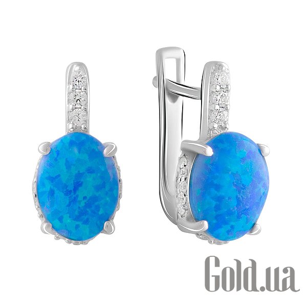 

Серьги Fresh Jewelry, Серебряные серьги с куб. циркониями и опалами